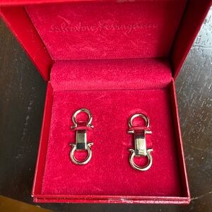 Salvatore Ferragamo Gold Cufflinks